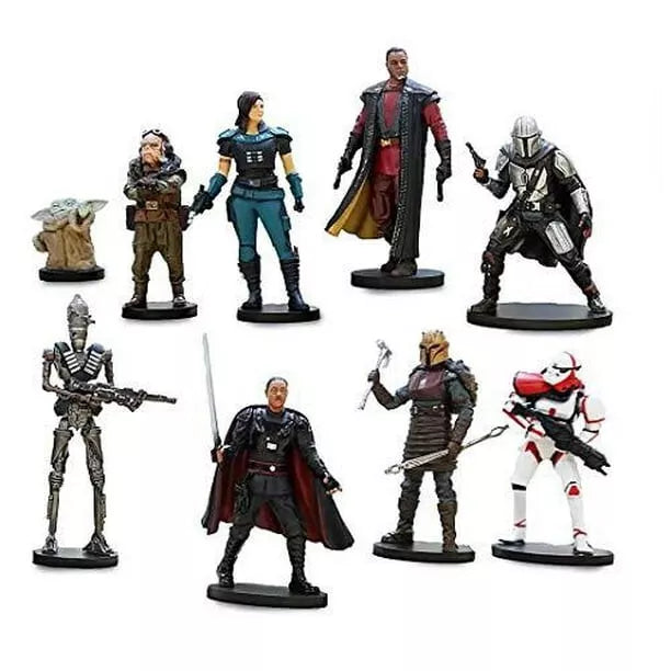 The Mandalorian Deluxe Figurine Playset 9 pc With Cara Dune